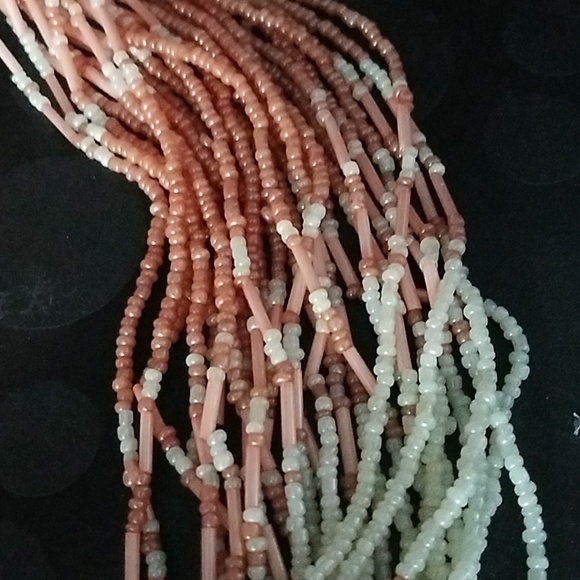 🔵 True ❤️ Bugle beaded necklace - Picture 3 of 4